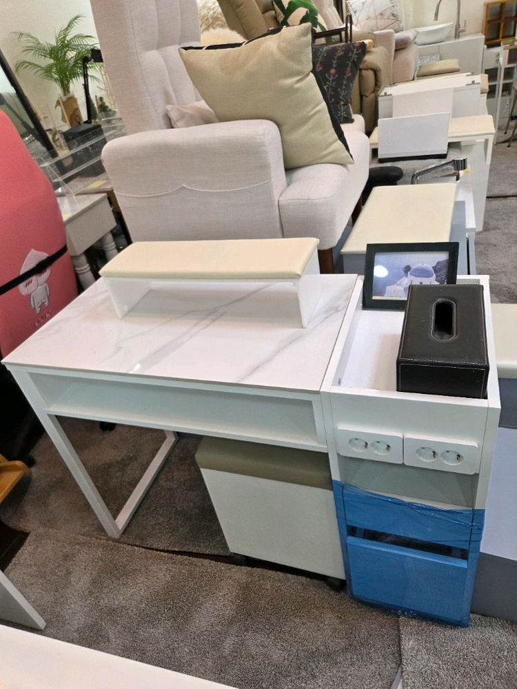 네일시술대 네일패디단상 네일흡진단상 네일패디의자 템바카운터 네일하부장 네일진열대 이미지