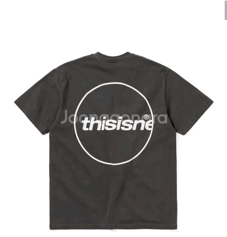 XL 디스이즈네버뎃 써클 반팔티 차콜 디네뎃 thisi--0