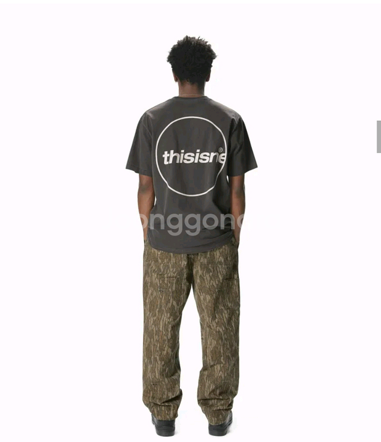 XL 디스이즈네버뎃 써클 반팔티 차콜 디네뎃 thisi--1