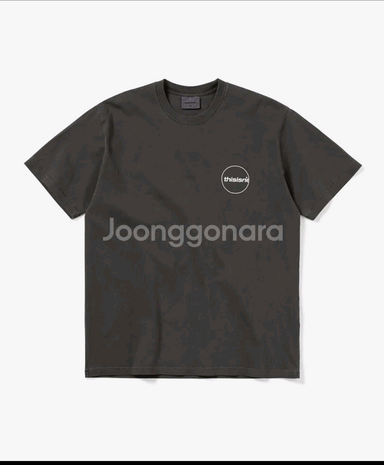 XL 디스이즈네버뎃 써클 반팔티 차콜 디네뎃 thisi--2