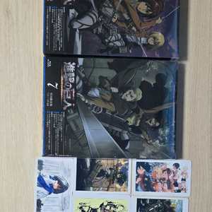 미개봉 한정판 진격의거인 1기 bd box 블루레이 5권 7권 일괄판매