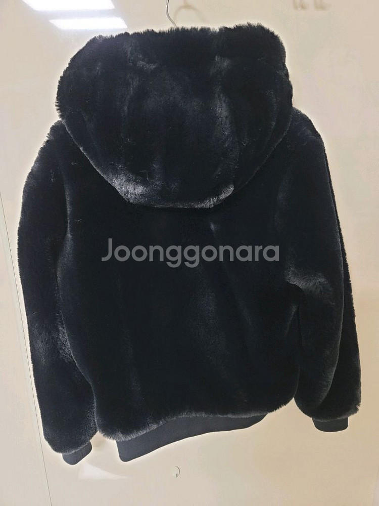 무스너클 블랙 퍼자켓 남성100 여성105 새제품급--1