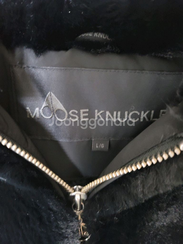 무스너클 블랙 퍼자켓 남성100 여성105 새제품급--3