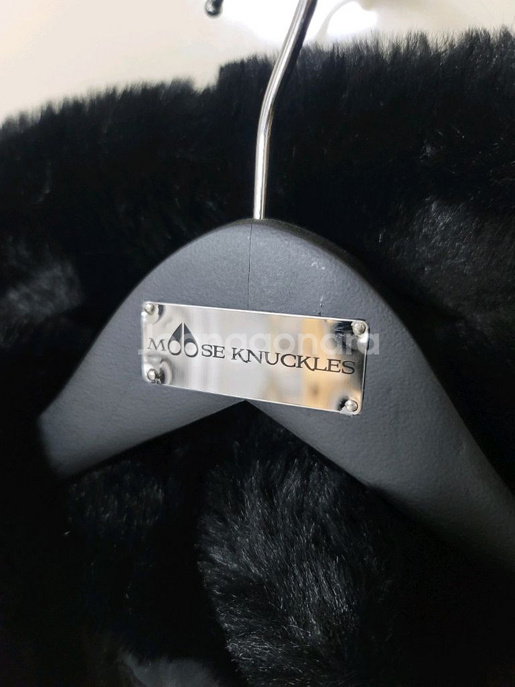 무스너클 블랙 퍼자켓 남성100 여성105 새제품급--4