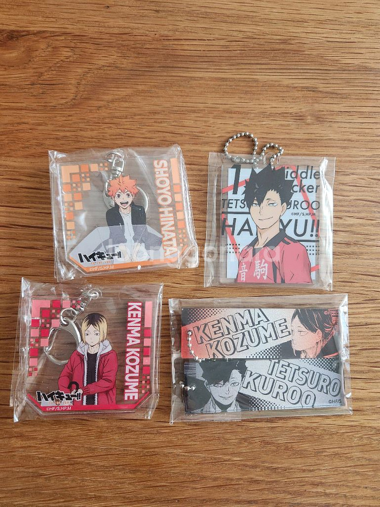 애니메이션 캐릭터 키링 4종 세트--0