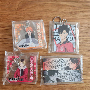 애니메이션 캐릭터 키링 4종 세트