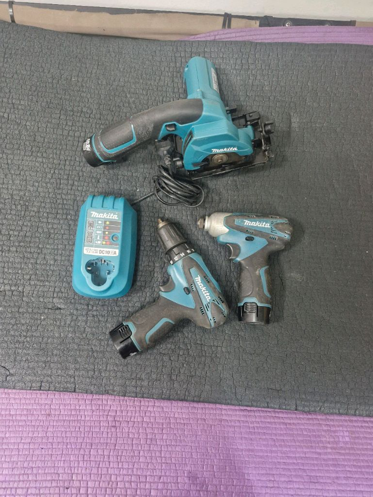 전공공구 마끼다10.8V 임팩 드릴 컷오프절단기 세트--1