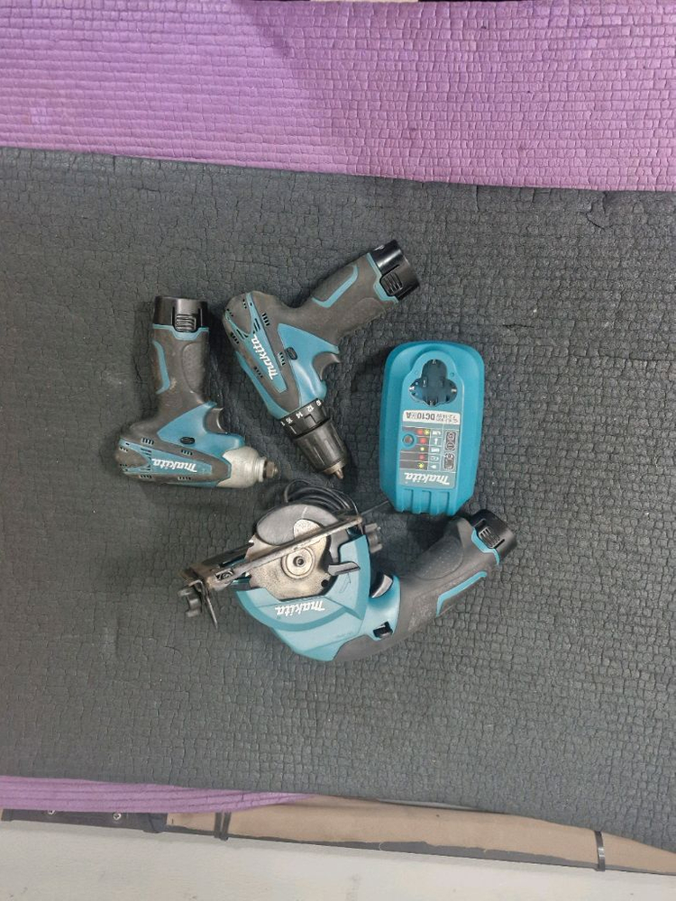 전공공구 마끼다10.8V 임팩 드릴 컷오프절단기 세트--2
