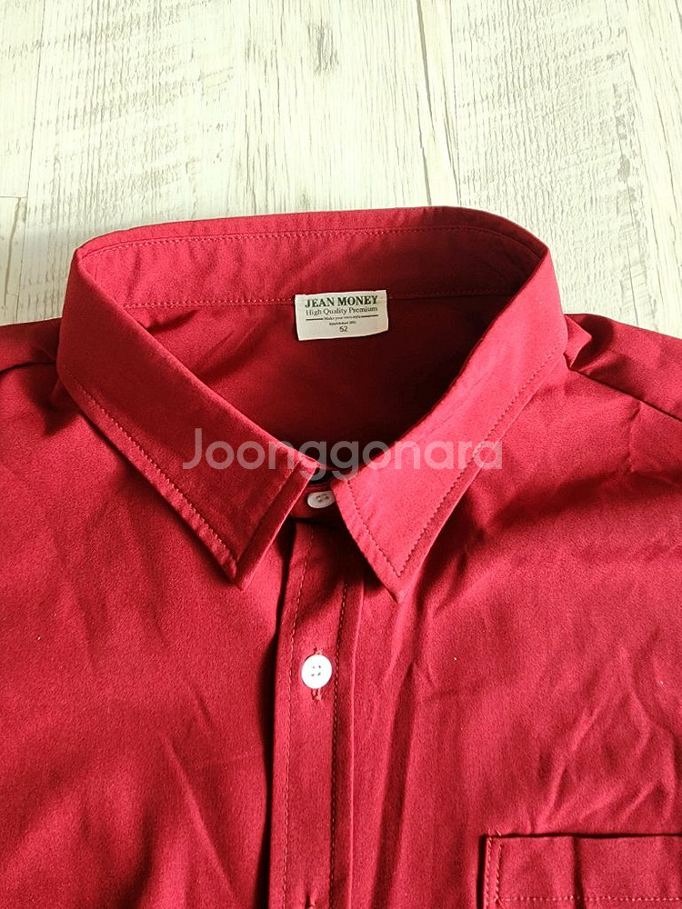진머니 레드 셔츠 팜. 남성 빨간 셔츠 52(100~105사이즈) jean money--3