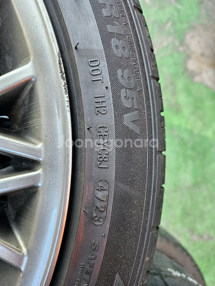 제네시스 G80 19인치 순정 휠타이어 세트--8