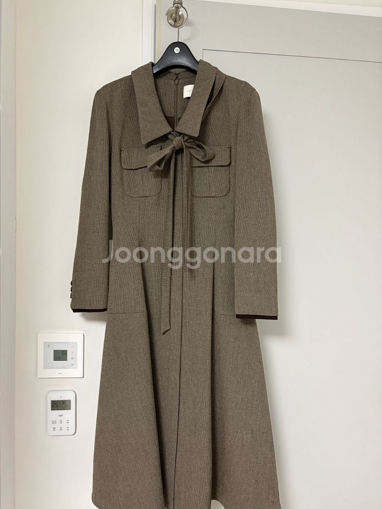 브라이드앤유 리본 코트 원피스--0