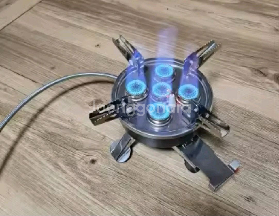 캠핑 버너 고급형 중형 5구 가스 버너 (새상품)--0