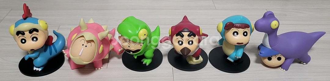 우리들의 공룡일기 짱구 피규어 세트--0