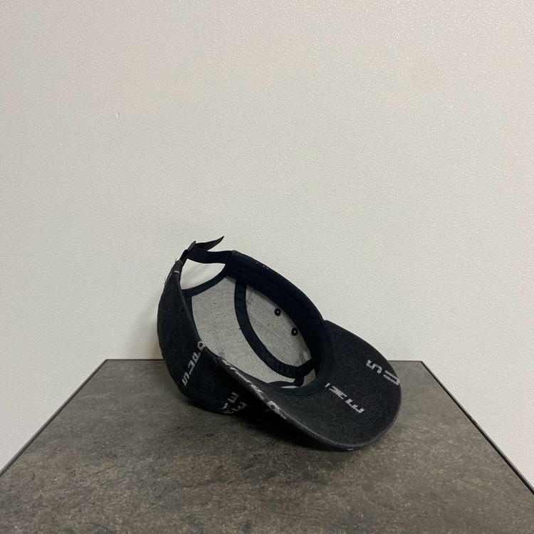 슈프림 워시드 데님 블랙 박스로고 캠프캡 모자--6