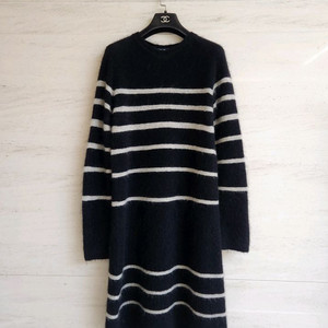 막스마라 모헤어 울브렌드 스트라이프 니트 원피스