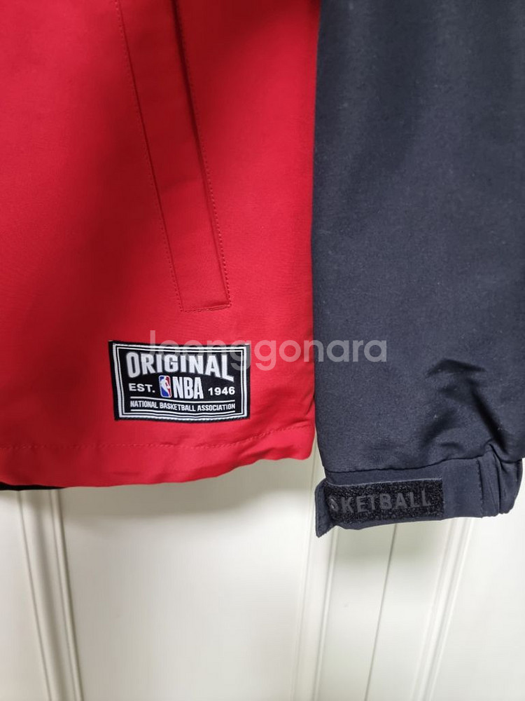 (100)NBA 유니 팀 컬러블럭 아노락--4