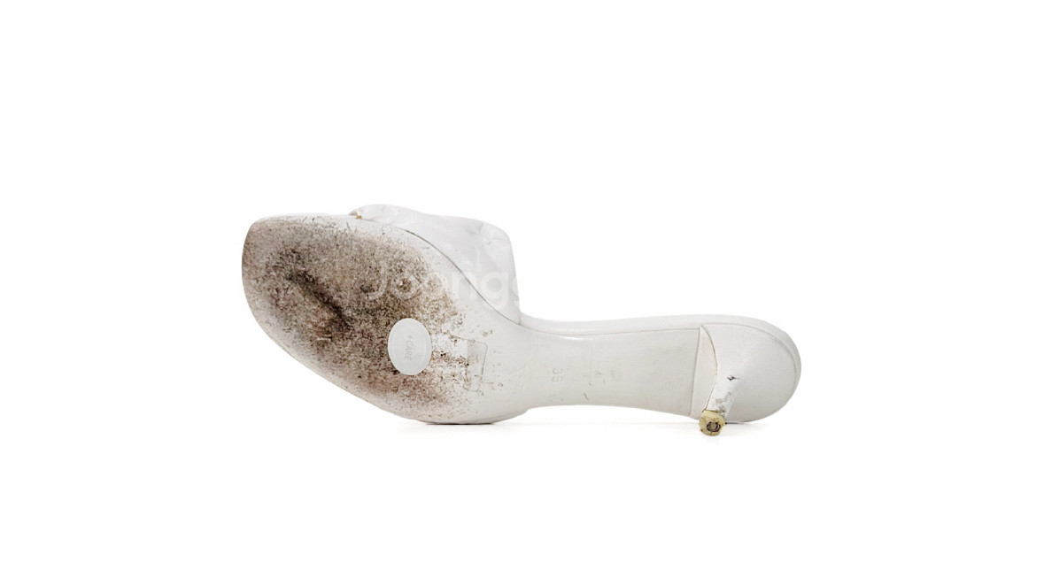 35] 루이비통 리바이벌 워터프린트 슬리퍼 뮬 펌프스--5