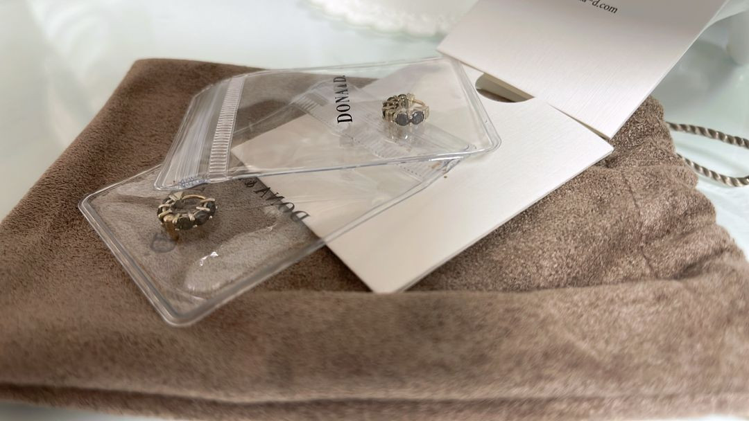 14k 도나앤디 블랙랩다이아이어링(새상품)3미리--1