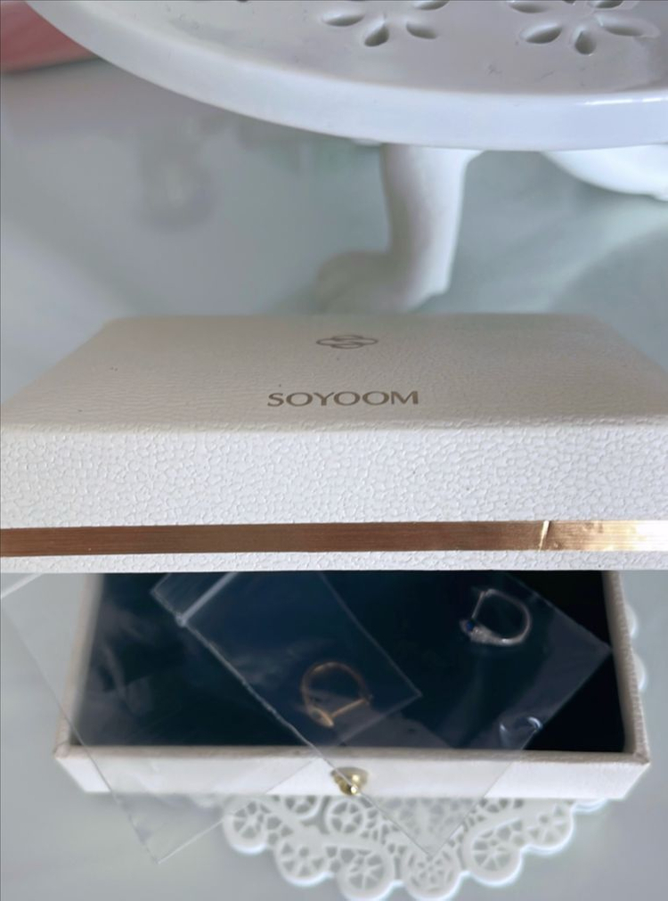 14k소윰스네이크 뱀 천연다이아이어링(새상품)--9