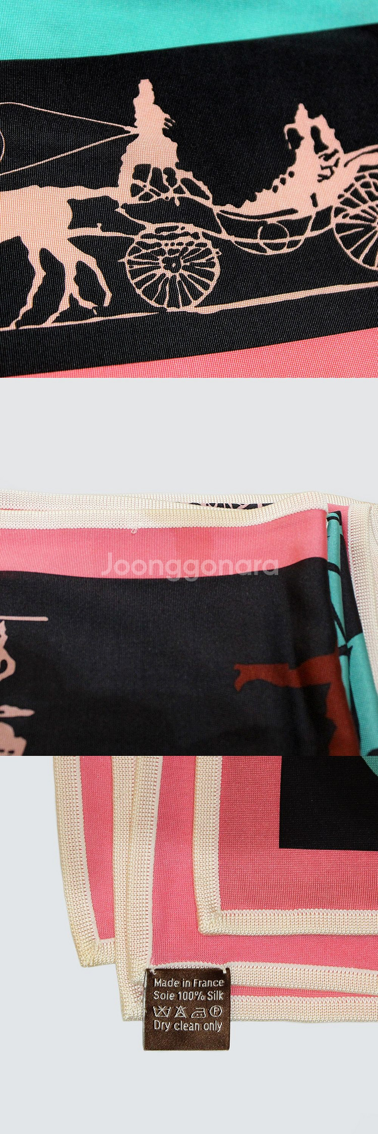 [명품다올동래] 에르메스 JEUX DOMBRES 까레 스카프 90--1