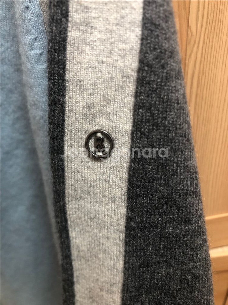 보그너 캐시미어 100 반집업 니트--3