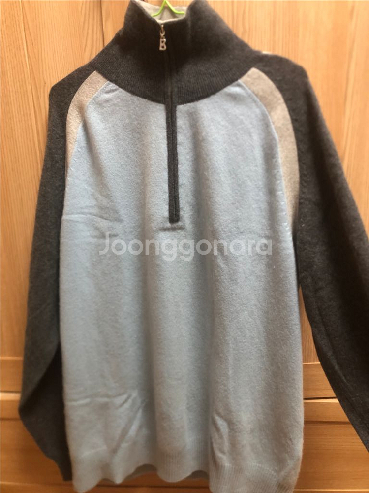 보그너 캐시미어 100 반집업 니트--6