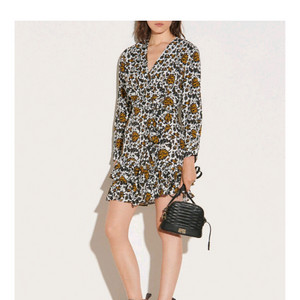SANDRO(산드로) 플라워 패턴 랩 원피스