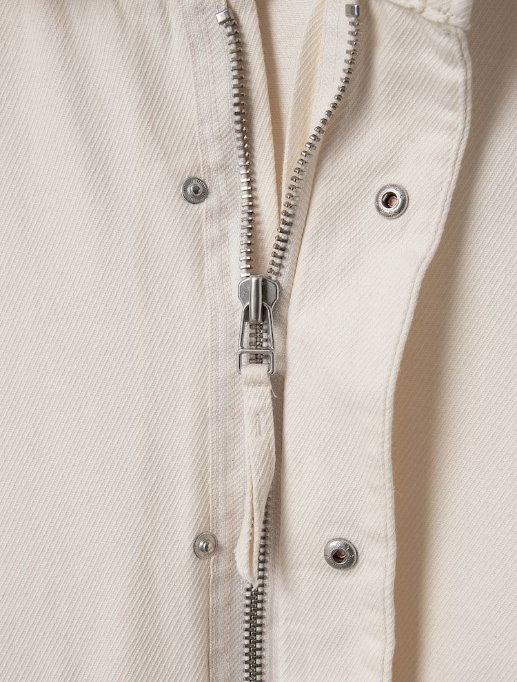 [새상품] 에잇세컨즈 코튼 후드탈부착 야상점퍼 화이트/아이보리흰색미색크림색 남녀공용남자여자 집업 아우터 외투 봄가을--12