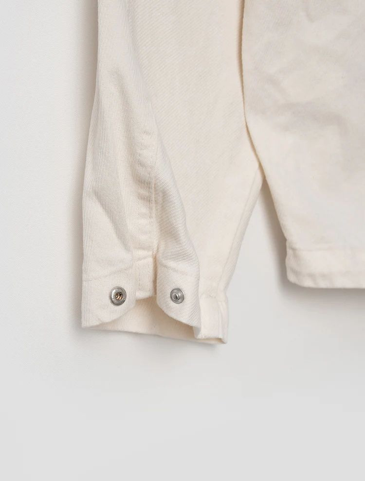 [새상품] 에잇세컨즈 코튼 후드탈부착 야상점퍼 화이트/아이보리흰색미색크림색 남녀공용남자여자 집업 아우터 외투 봄가을--13