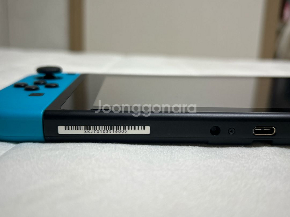 닌텐도 스위치 V2 네온 + 마리오(다운로드) + 동물의숲(칩)--2