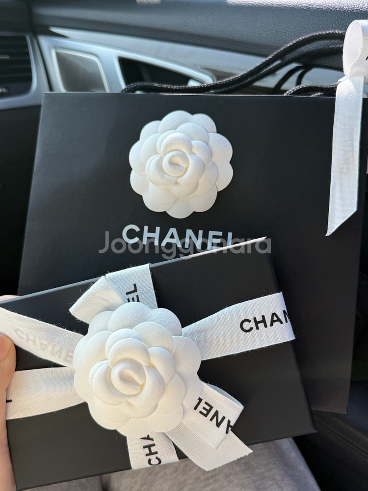 샤넬 클래식 똑딱이 카드지갑 캐비어 은장 판매합니다--0