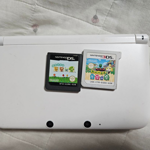 닌텐도 3ds xl 화이트+놀동숲,튀동숲칩+정품충전기