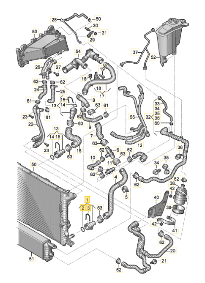 아우디 a4 냉각수 브리더라인 28번 판매--3