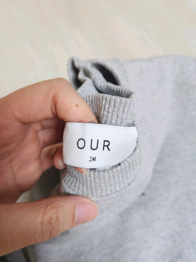 아워 기모상하세트 그레이 JM 사이즈 팔아요--3