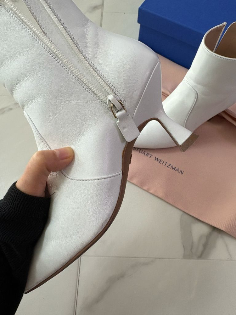 스튜어트 와이츠먼 MELENA75 화이트 부츠 35(~225)--6