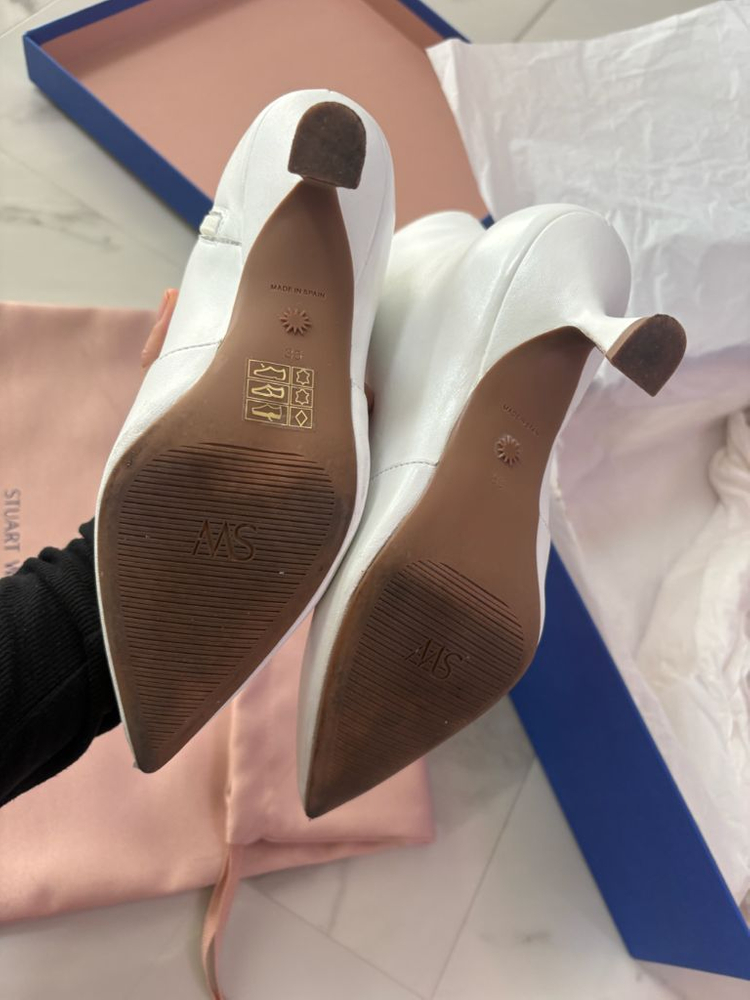 스튜어트 와이츠먼 MELENA75 화이트 부츠 35(~225)--8