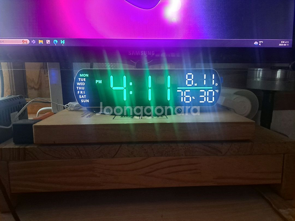 LED 디지털 탁상시계--1