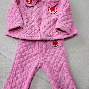 베베드피노 튤립 퀼팅 상하자켓 100