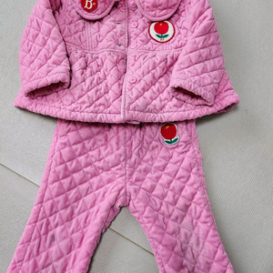 베베드피노 튤립 퀼팅 상하자켓 100