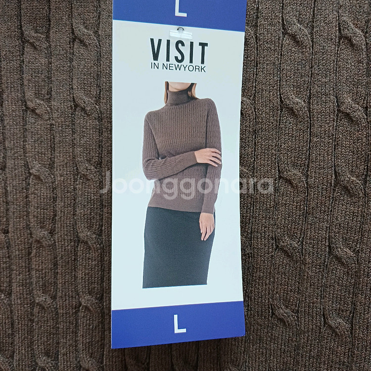 코스트코 VISIT IN NY 여성캐이블터틀넥 L--4