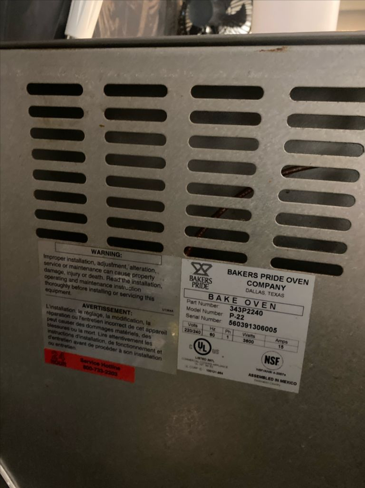 돌판오븐 피자오븐 화덕 오븐 베이커스 프라이드 Bakers Pride P22 이미지