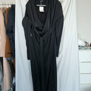 yyiam 새틴 셔츠 롱원피스