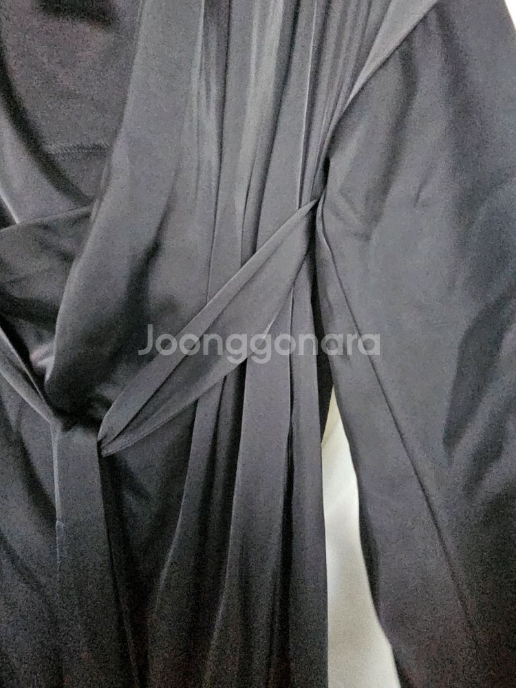 yyiam 새틴 셔츠 롱원피스--2