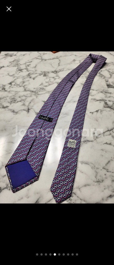 정품. HERMES.에르메스100% 실크넥타이 정가40--1