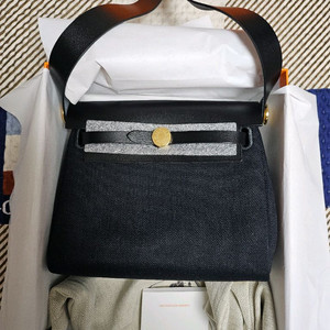 에르메스 미니에르백 올블랙 금장