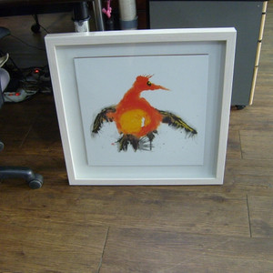 김기창화백 해를 삼킨새 도자화