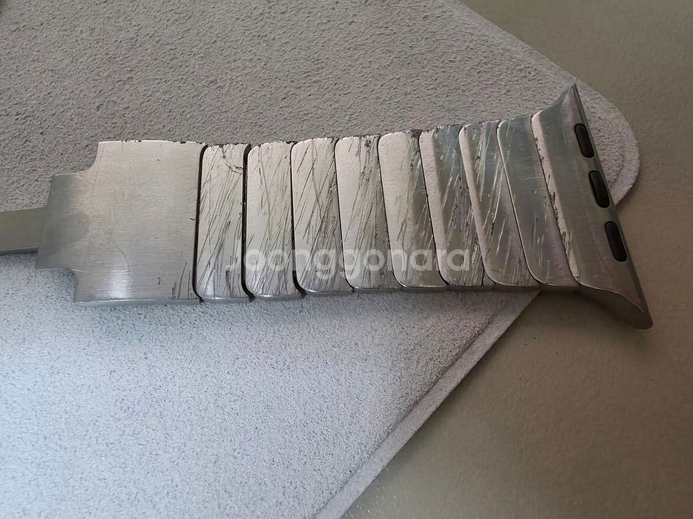 정품 애플워치 브레이슬릿 42mm 실버--2