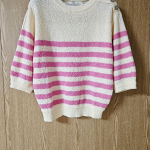 KL by LYNN 테리 단가라 니트