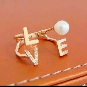 14k러브 진주오픈반지