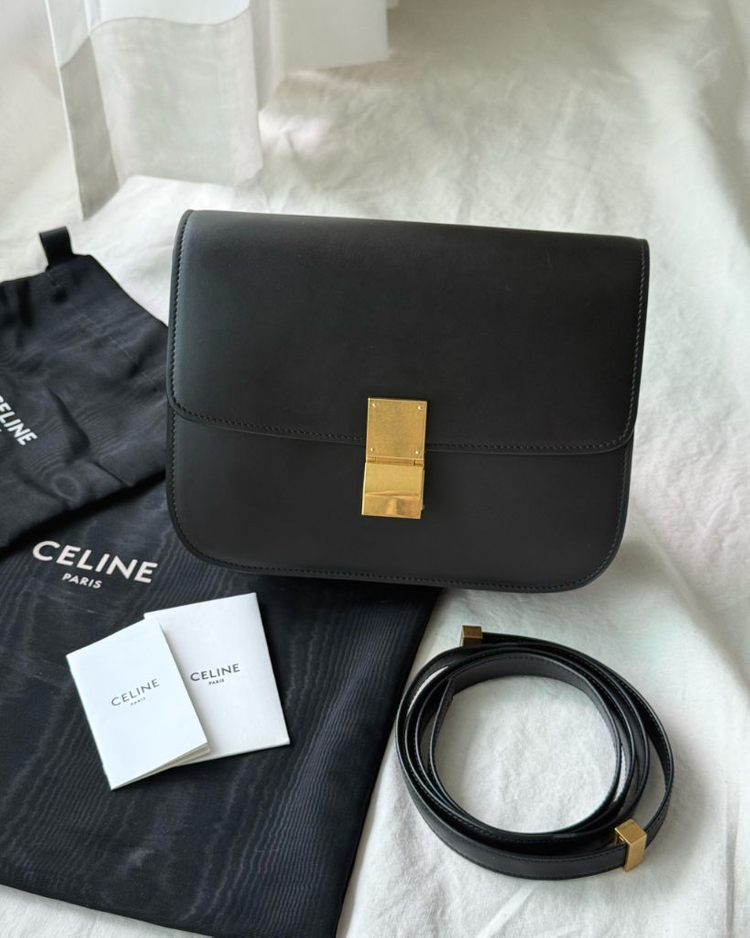 셀린느 미디엄 클래식 박스백--1